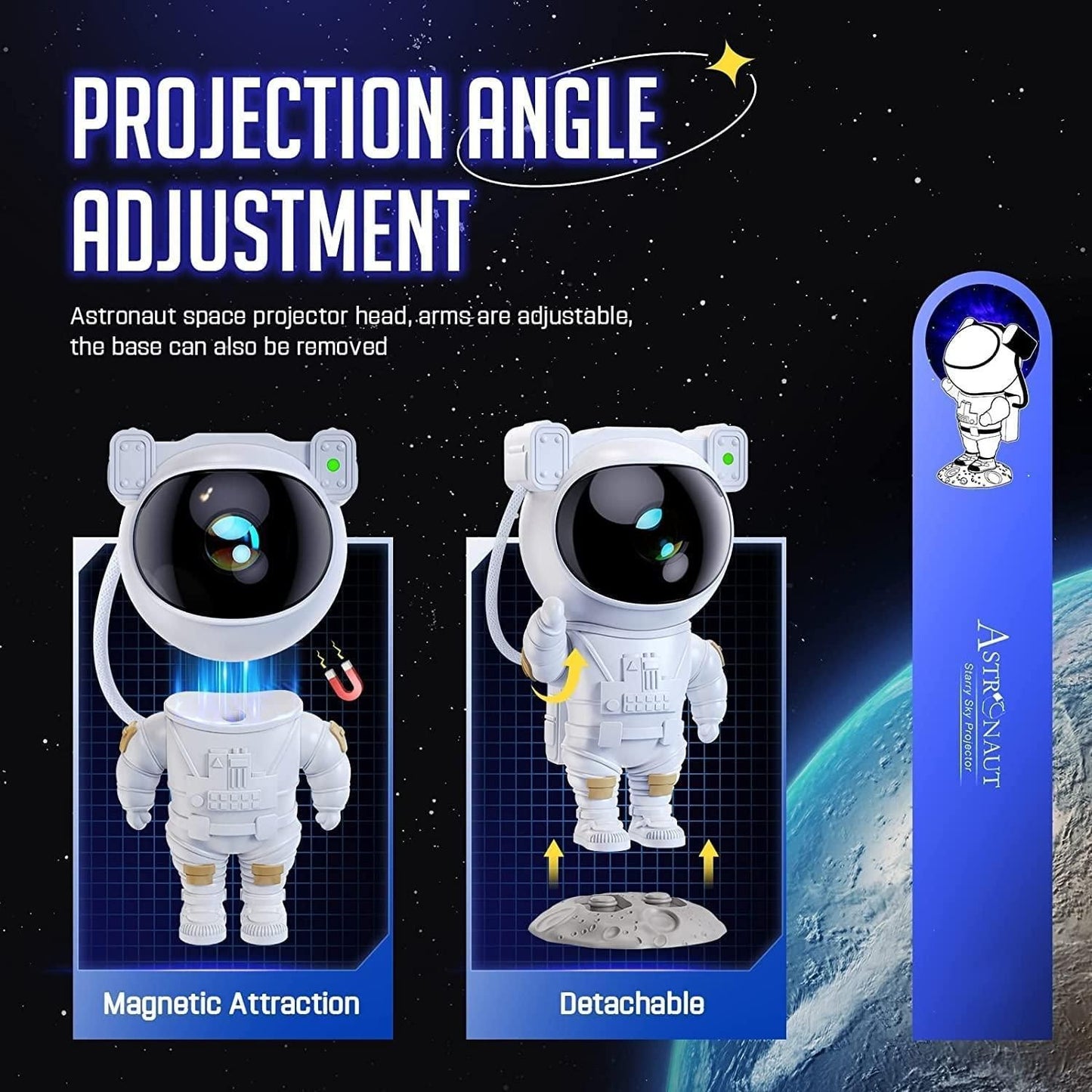 Astronaut Galaxy Starry Sky Projector Nightlight