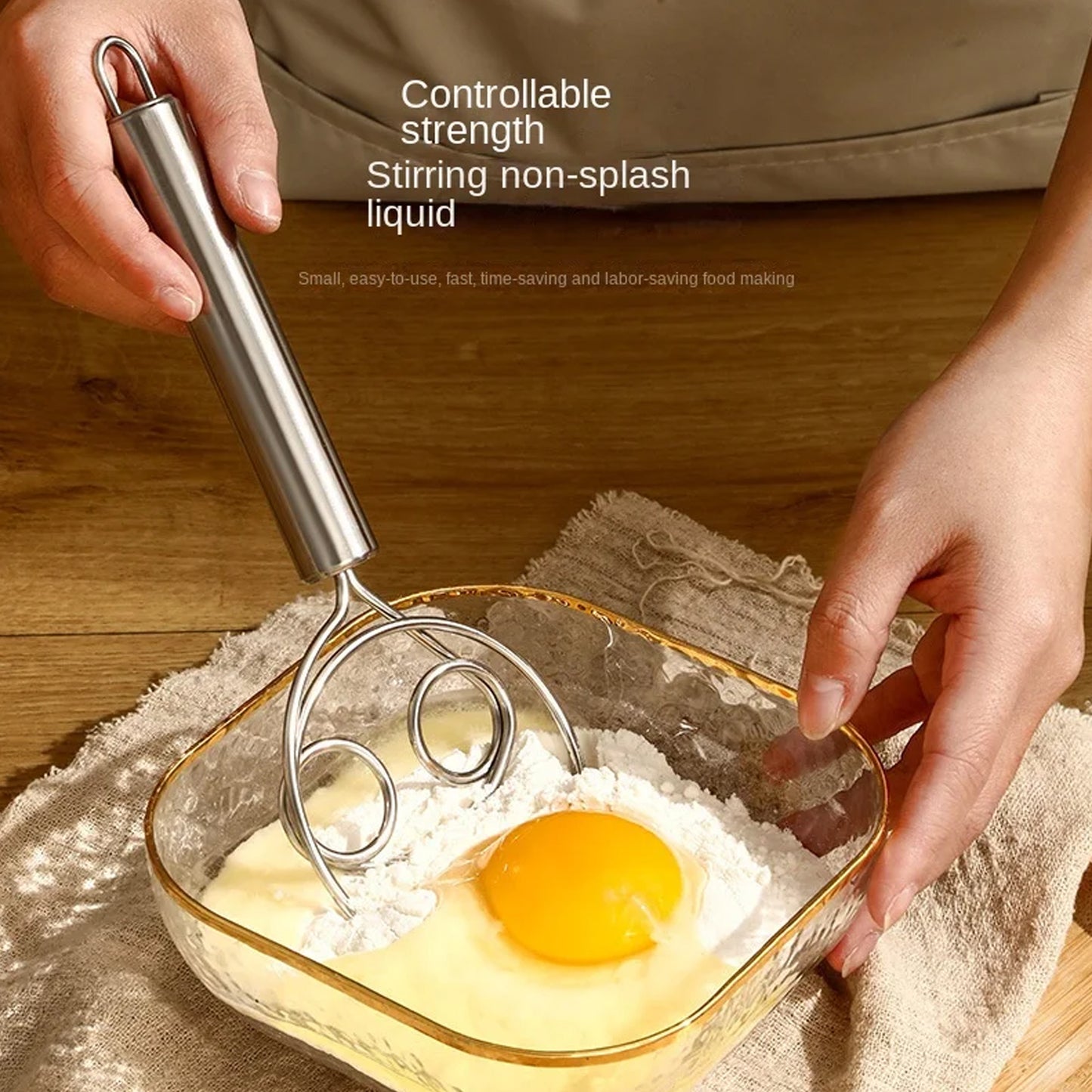 Premium Stainless Steel Dough Blender