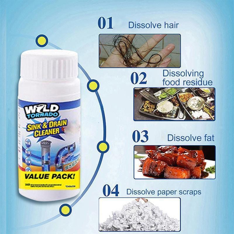 WildTornado™ - Powerful Sink and Drain Cleaner (110 Gm)