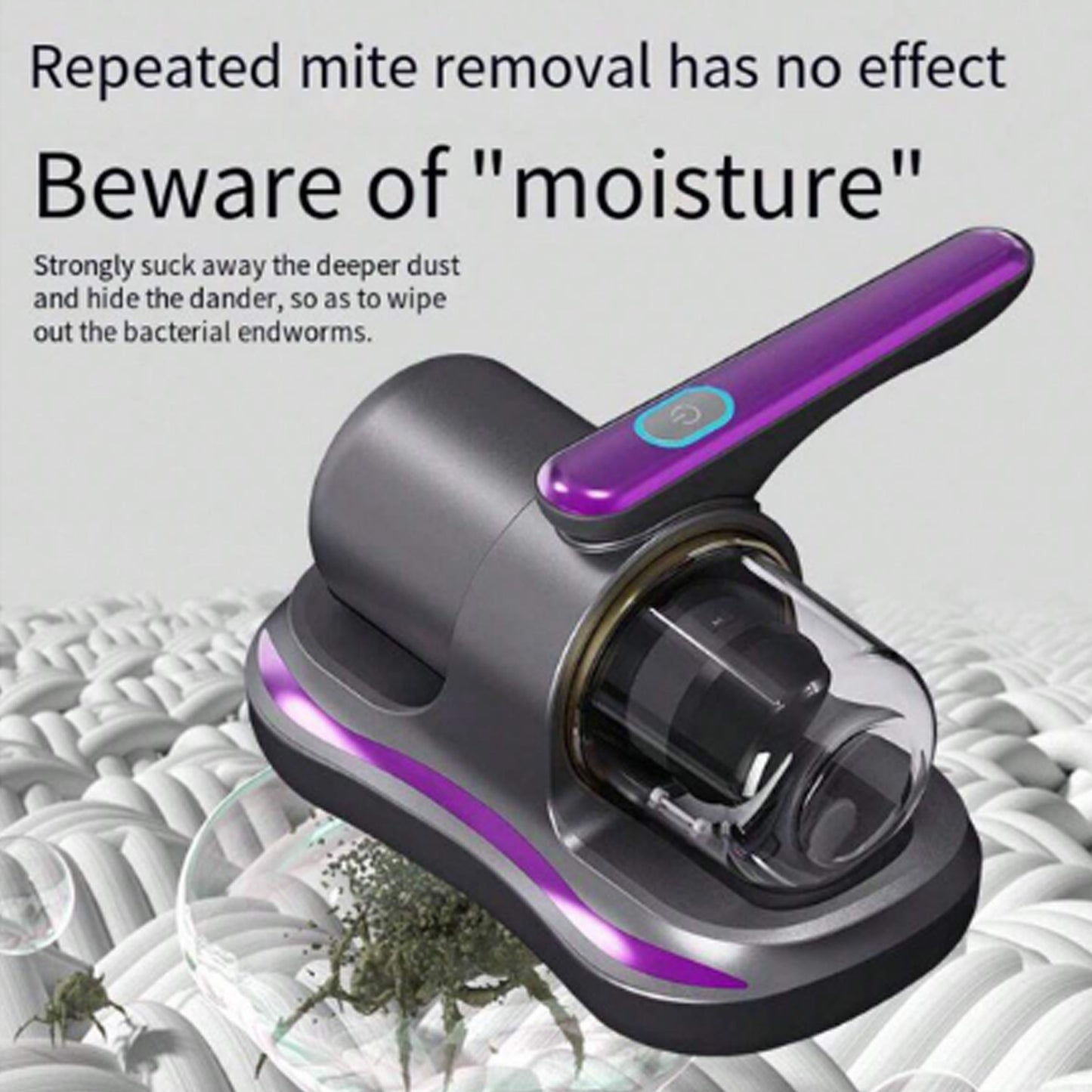 Powerful Suction Portable Handheld Vacuum Cleaner - Low Noise Vacuum Cleaner For Bed